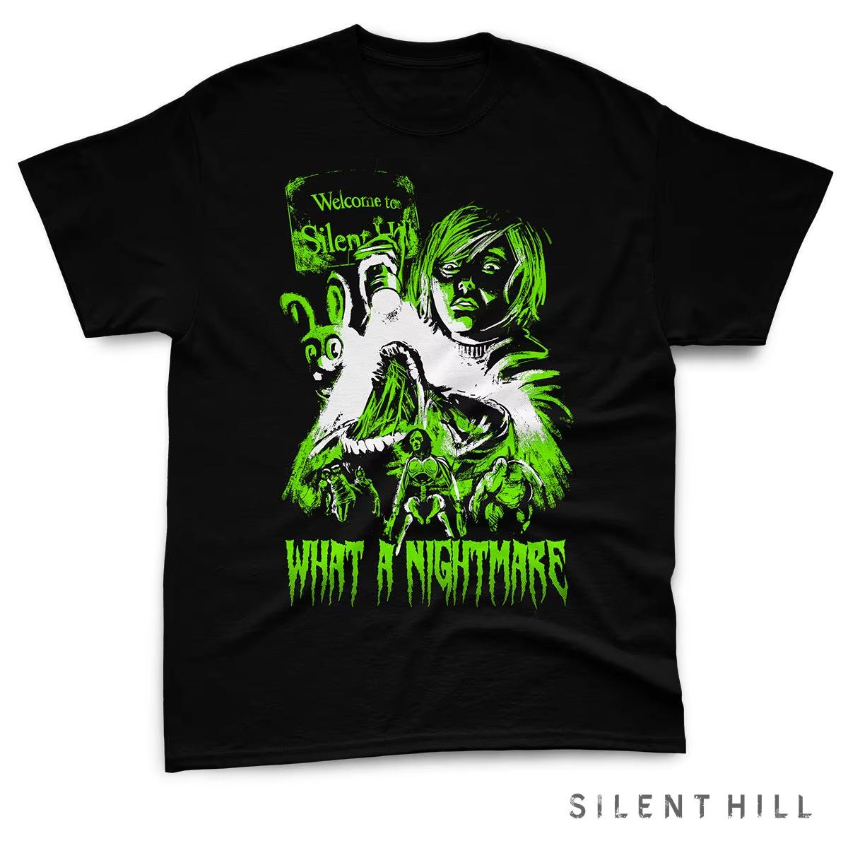 

Summer Silent Hill T Shirts Cotton High Quality Clothing Casual Short Sleeve Round Neck Tee Shirt Unisex Y2k Vintage T-Shirts S