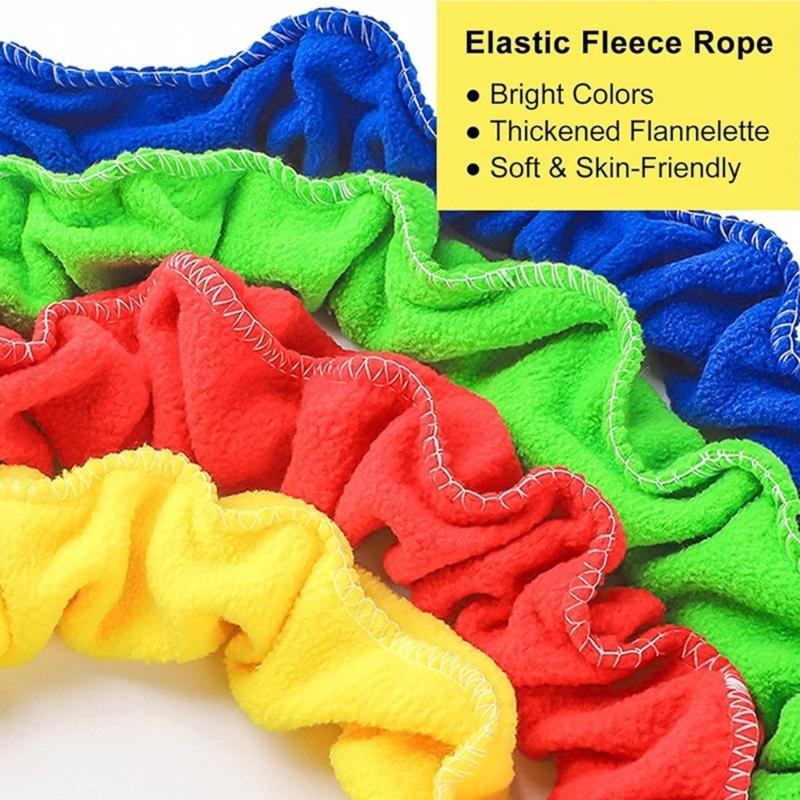 Cooperative Stretchy Bands Portable Teamwork Exercise Bands Tear Resistant Fleece Exercise Bands for Party Game