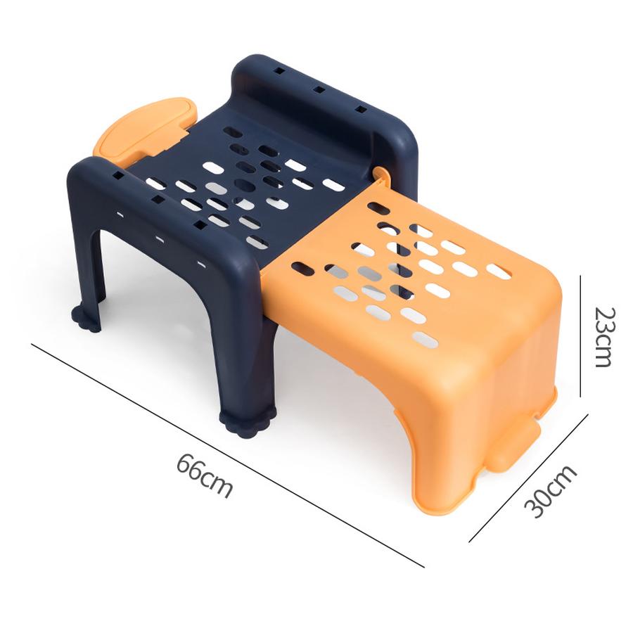 Large Kids Hair Washing Chair Baby Bath Chair Foldable Toddler Seat