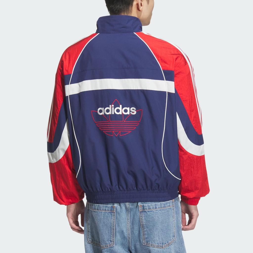 Adidas Originals Year Of The Snake Limited Edition Retro Zip-Up Sports Jacket Men Jackets Dark-Blue Light-Crimson JN3797