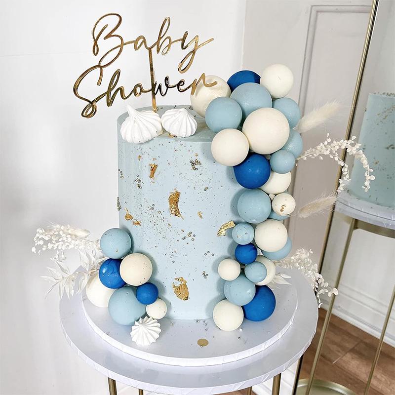 20pcs Colorful Balls Cake Topper for Wedding Birthday Party Cake DIY Decoration Mini Balloons Cupcake Insert Sticks Baby Shower