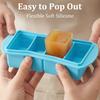 2/4/6 Grid Big Ice Tray Mold Silicone Freezer Tray with Lid Fridge Food Soup Storage Box Ice Tray Mold Ice Blocks Maker Model