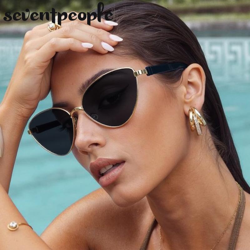 Trendy Sexy Cat Eye Sunglasses Women Luxury Brand Vintage Punk Outdoor Sun Glasses For Ladies Classic Cateye Shades UV400