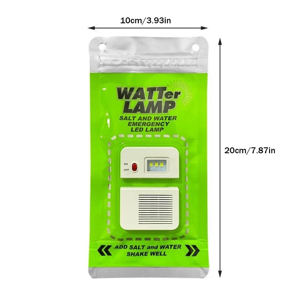 Portable LED Salt Water Emergency Lamp 50LM Eco Friendly Waterproof Energy Saving Lantern for Outdoor Adventures