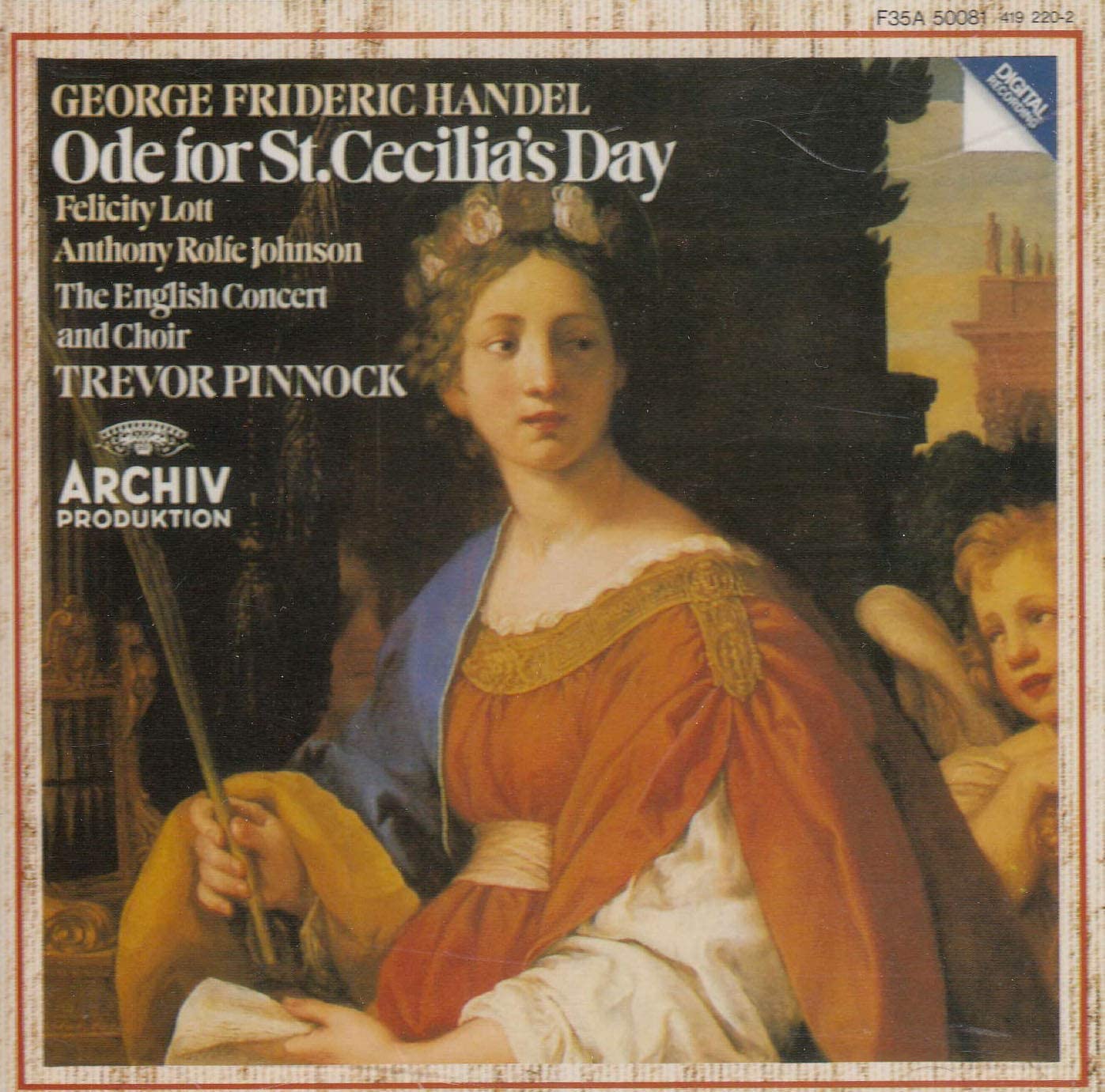 

CD HANDEL - Ode For St.cecilia s Day: F.lott / F35A50081 Japan ObiClassical Used