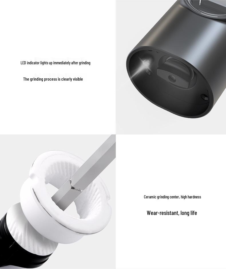 Automatic Electric Pepper Mill and Spice Grinder Bottle