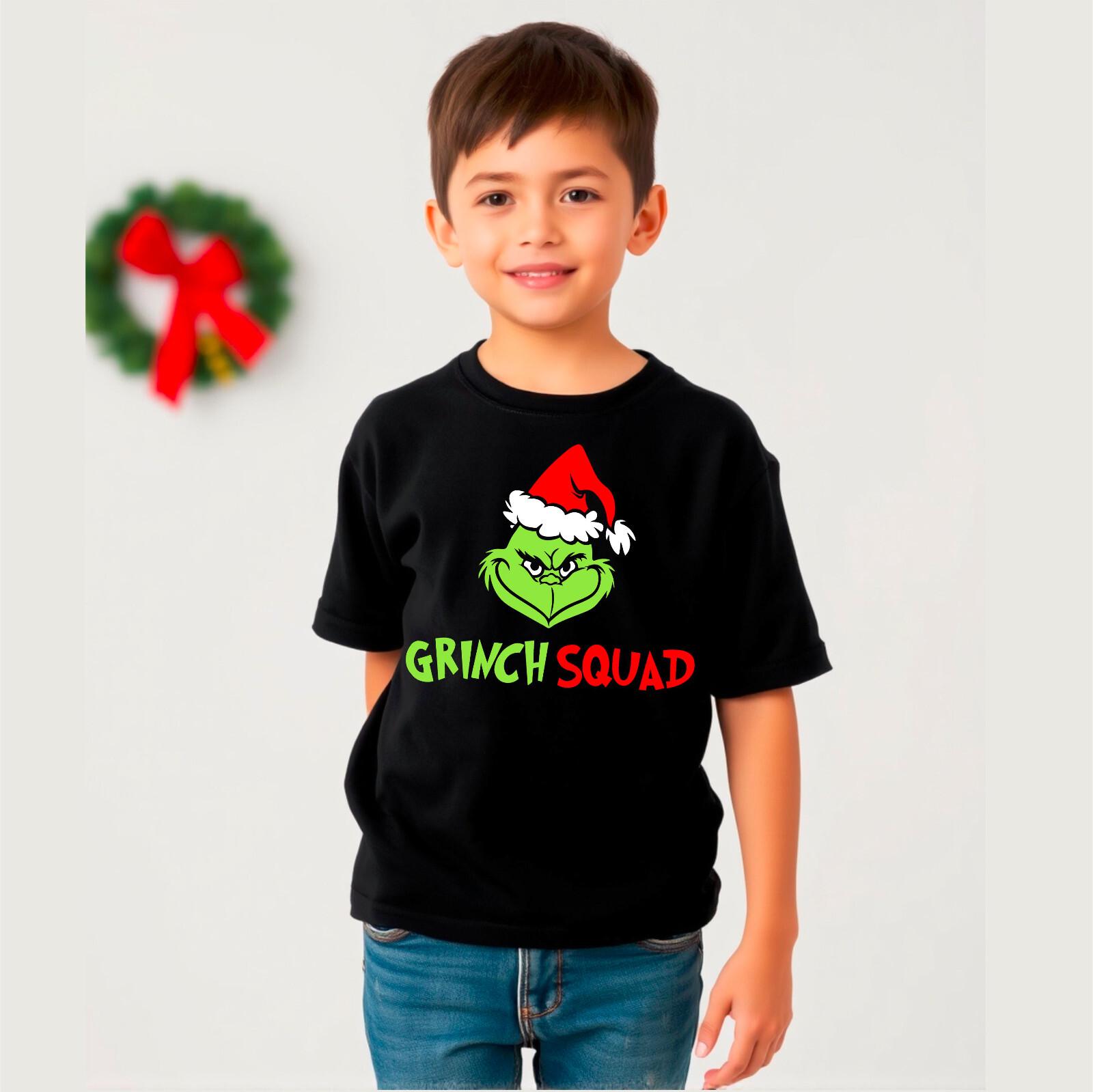 Grinch Squad Christmas T-shirt Merry Christmas Funny Santa Xmas Ugly Joke Top XL