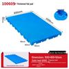 Warehouse Grid Plastic Pallet: Thickened Moisture-Proof Single-Sided Floor Mat for Logistics.