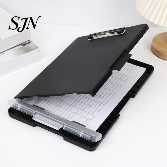 Sturdy Polypropylene Storage Folder Plastic Clipboard with And Pen Holder, Letter Size Slimcase Smooth Writing Surface Folder, Durable Portable