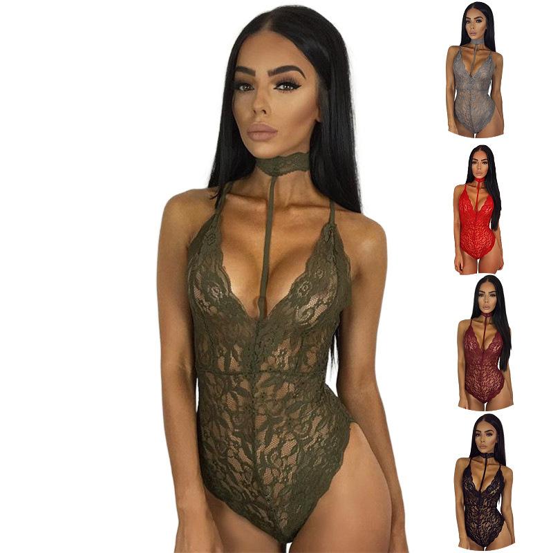 Sex Underwear Sexy Lace Underwear Transparent Doll Women's Lace Onesie
