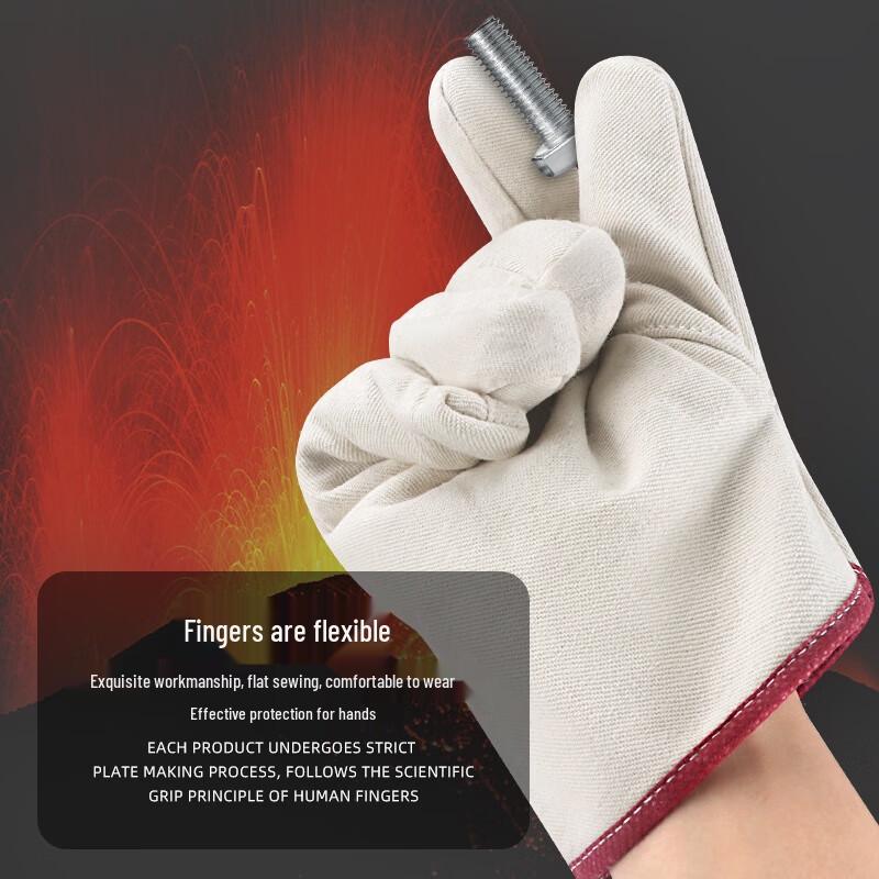 Heavy-Duty Canvas Work & Welding Gloves