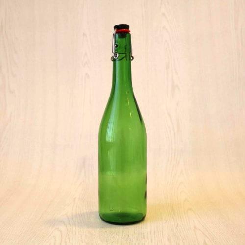 Aderia (ADERIA) Swing Stopper Bottle, 720ml, Green, Glass Storage Jar/Water Bottle with Airtight Cap, Made in Japan, MC-408