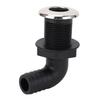 Marine Drain Plug 25mm 1in Nylon Protective Versatile Boat Drain Plug for Kayak Fishing Boat Yacht 90 Degree Tube,