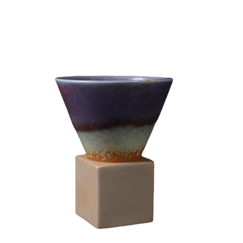 Light Luxury Coffee Cup Wind Ceramic Cup Japanese Creative Retro Cup