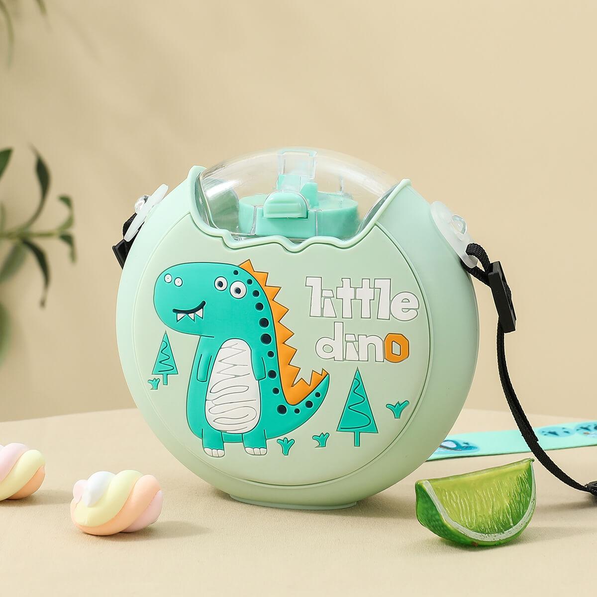 

1 шт. Стильная бутылка для воды в форме пончика - портативная и удобная чашка для питья на ходу 380ml зелёный