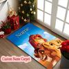 [Lilo Stitch Tropical Adventure Printed Carpet] Non-slip Home Office Rug, Personalized Customize Name Area Carpet