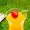100 Pcs Food Picks Disposable Bamboo No Harm Cactus Shape Salad Sticks for Banquet