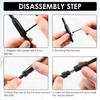 Self Centering Hinge Drill Bit Set with 10 Twist Drill Bits 1/4” Quick Change Hinge Center Drill Bits Hex Key for Woodworking
