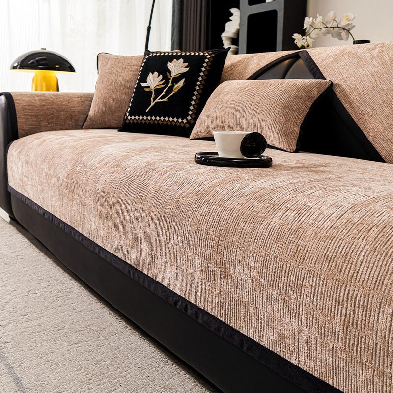 French Sofa Cushion Chenille Non-Slip Leather Sofa Seat Cushion Four-Season Universal Sofa Cover New Simple Cover Towel