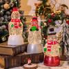 Christmas Decorations Snowman Old Man Crystal Ball Music Box Christmas Crystal Wind Lamp Christmas Gift Candle
