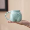 Rolig Kaffemugg Formad Som Bikini-rumpa Kreativ Keramisk Mugg Sexig Kvinnokropp Booty Med T-baksida Kopp 330ML