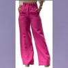 2024 Autumn Women's High Waist Wide-Leg Pants: Drapey, Slimming, Casual 2-Button Trousers
