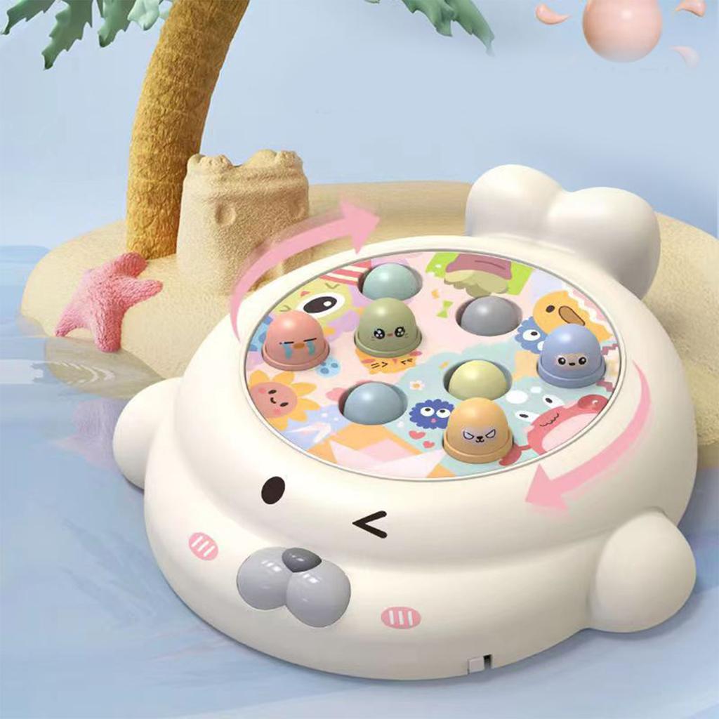 Kids Interactive Whack Toy Educational Sound Light Animal Shape Hammering Pounding Toy for 0 To 2