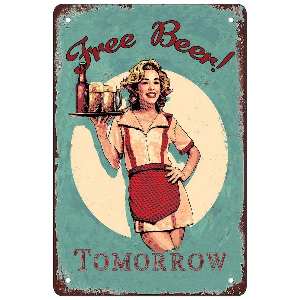 I Beleive in Have Another Beer Metal Tin Signs Posters Plate Wall Decor for  Bars Man Cave Cafe Clubs Retro Posters Plaque