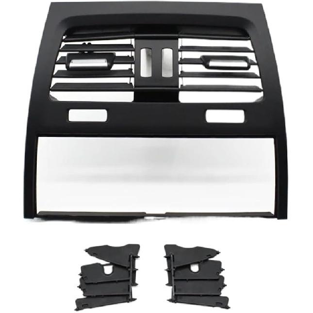 Car Rear Fresh Air Conditioning AC Vent Grille Outlet Panel Compatible For BMW 5 Series GT F07 528i 535i 550i 2010-2017(Rear Model C)