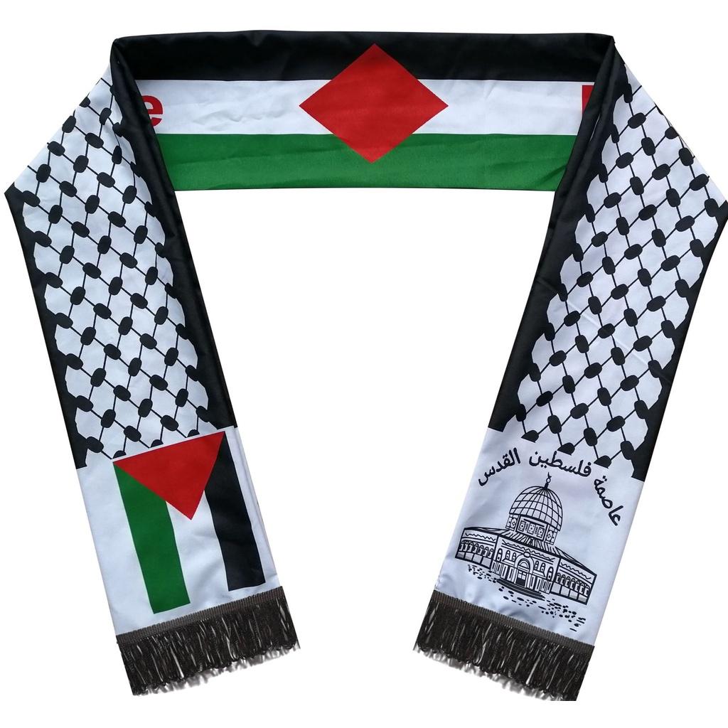 Palestine Flag Scarf High Quality Polyester Material Suitable For Sports And Entertainment