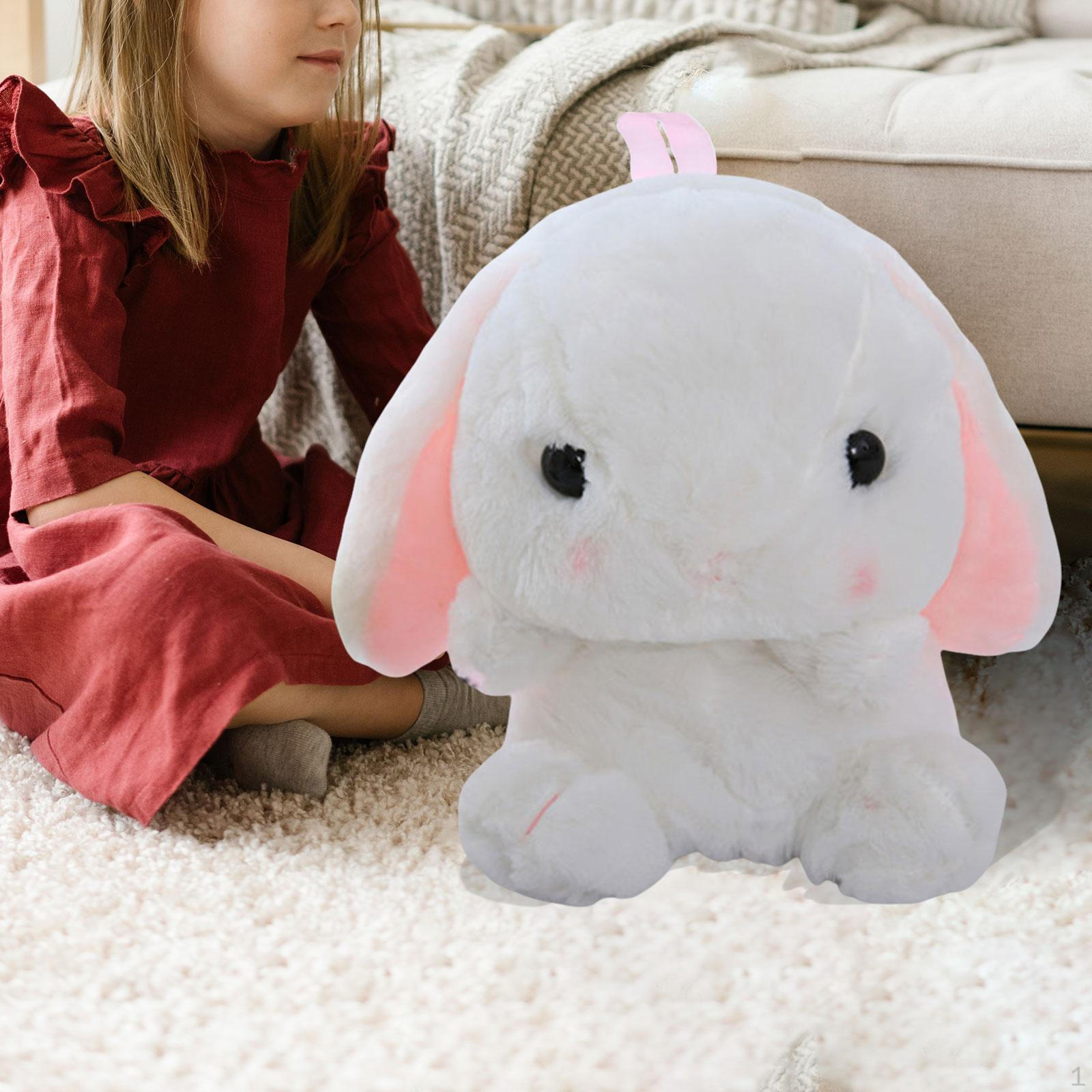

Рюкзак-кролик, детский рюкзак с застежкой-молнией, симпатичная плюшевая игрушка, сумка-кролик, сумка для книг в детском саду белый
