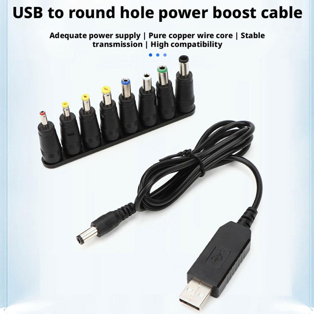 USB Power Boost Line DC To DC 5V 9V 12V with Box Step-up Converters Module USB Converter Adapter Cable with 8PCS Connector Plug