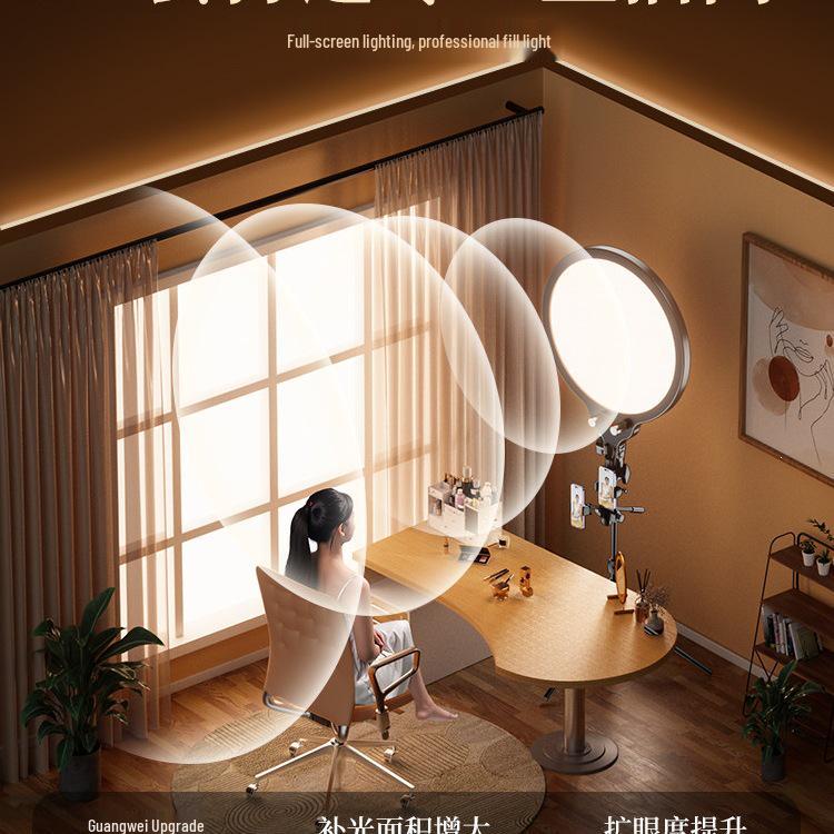 LED Photography Light: Ideal Soft Light for Streaming & Professional Indoor Use, Circular Spotlight for Flawless Beauty Shots