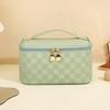 Cosmetic bag women's large-capacity high-end checkerboard storage bag waterproof portable travel portable cosmetic case
