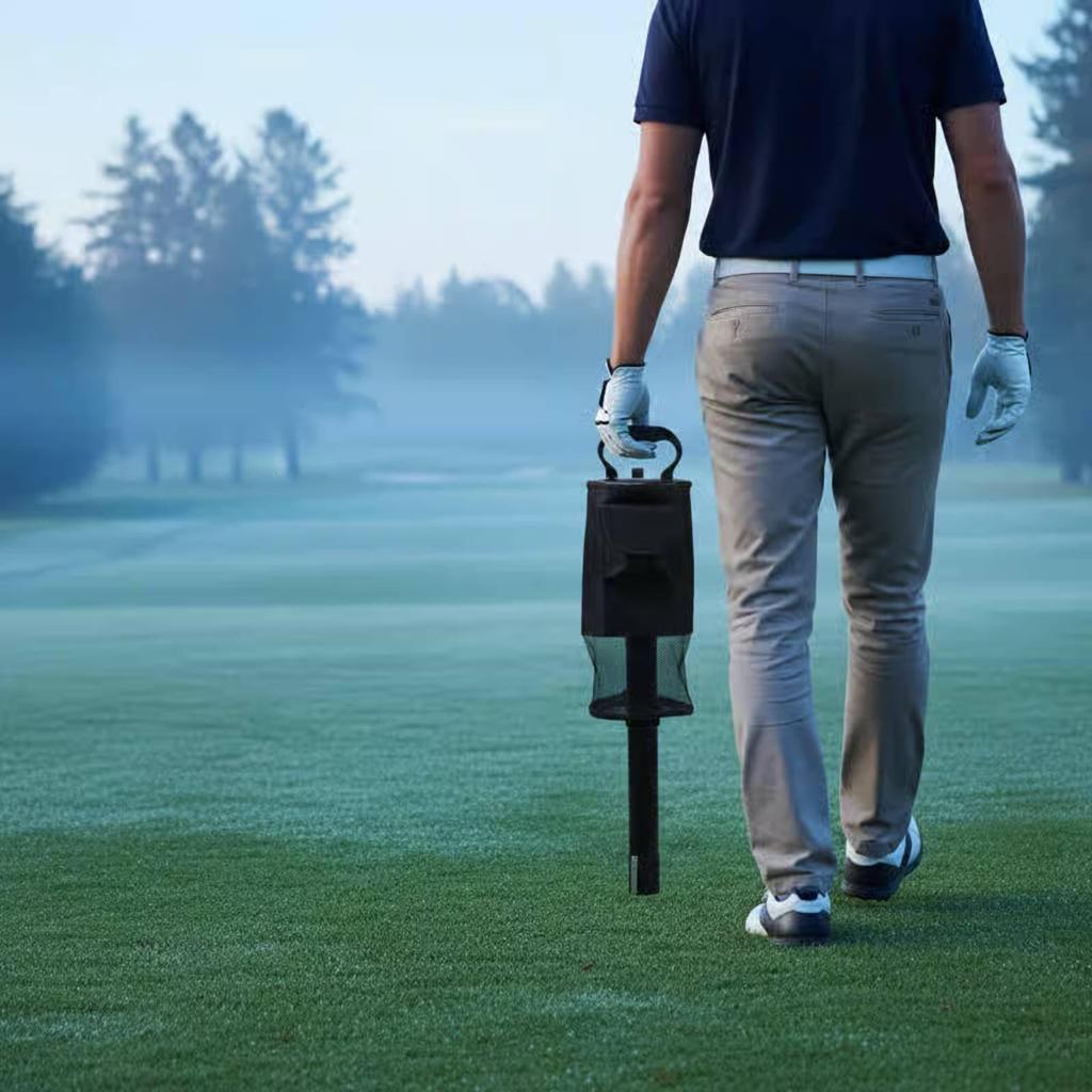 Golf Ball Picker Ergonomic Handle Easy Emptying for Practice Sessions