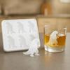 Ice Cube Mold Dinosaur Shape Food Grade Silicone Juice Ice Maker Easy Release Dishwasher Safe Ice Mould Kitchen Gadget