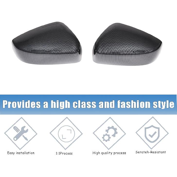 Car Rear View Mirror Cover Trim Compatible with Subaru Crosstrek/Impreza 2023 2024 Car Side Door Mirror Cover Rear View Mirror Cap Rearview