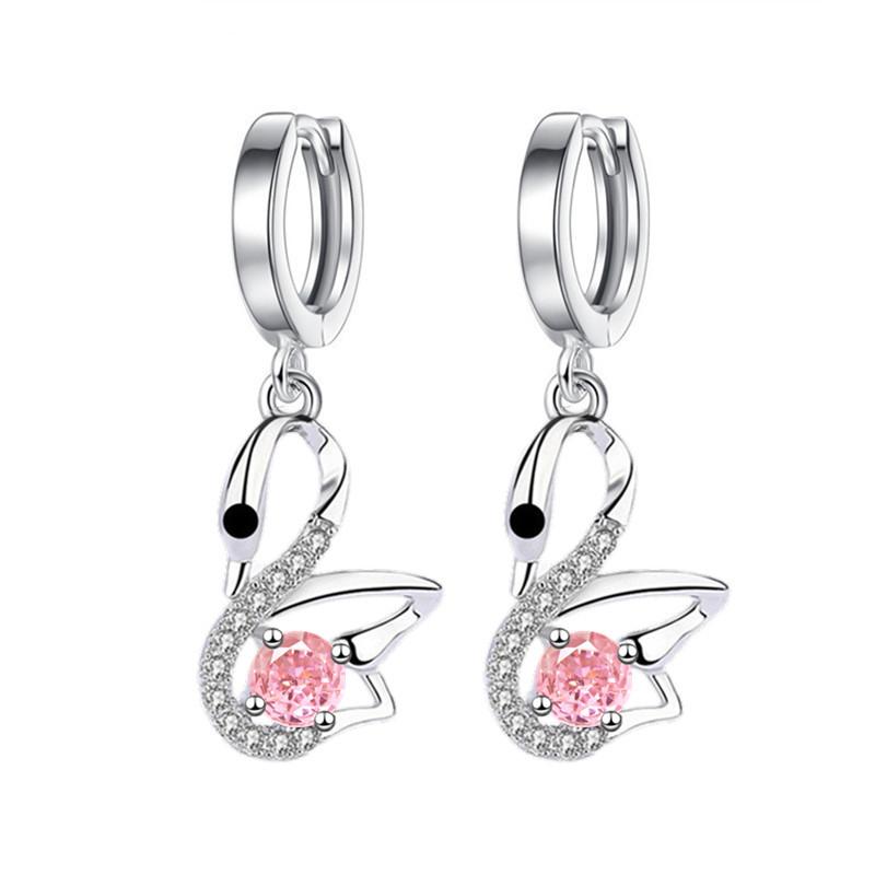 New European and N Cygnet with Diamond Ear Buckle Cool Wind Senior Sense Earrings