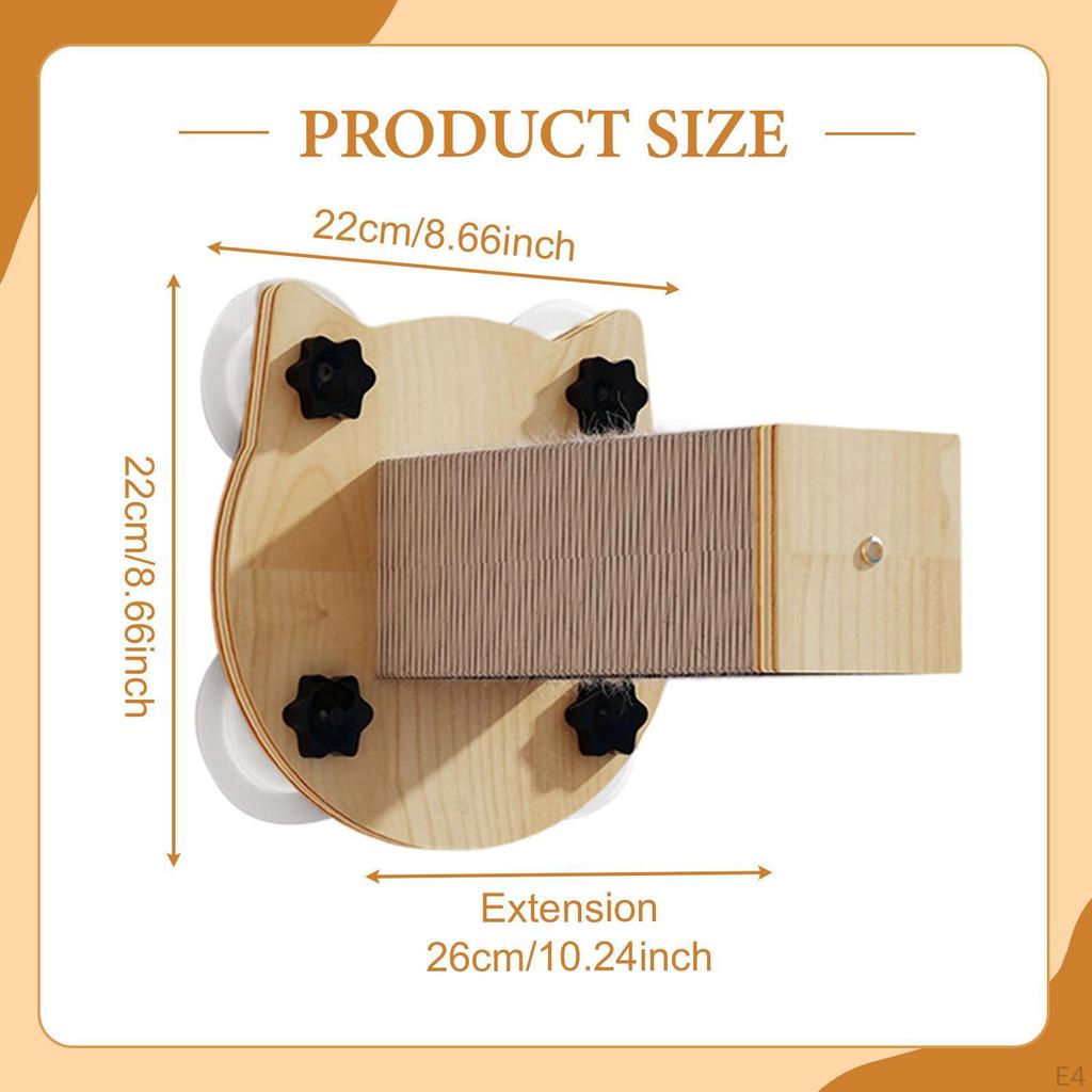 Step Cat Supplies Wall Scratching Post Climbing for Grind Claws Rest Stretch