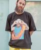 Beullaegaseuteobi Coconut Tube Man Short Sleeve T-Shirt - Black