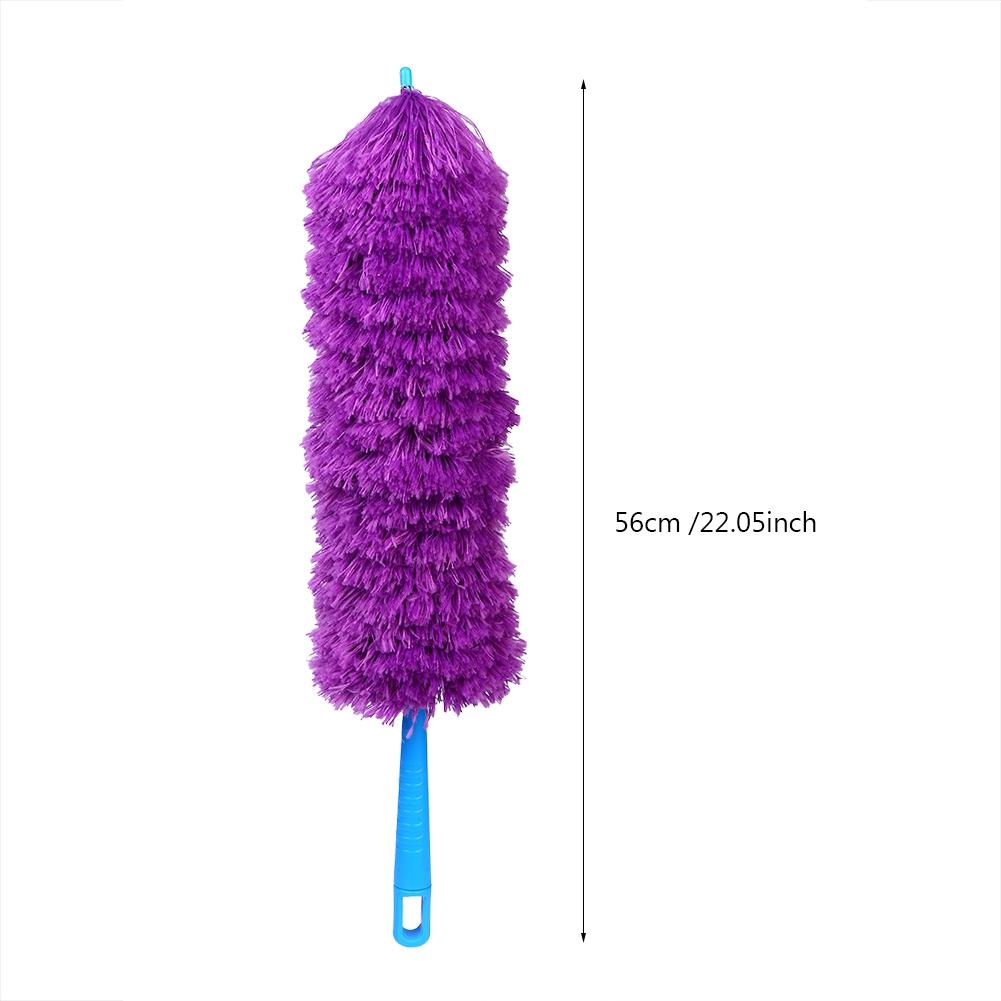 Washable Anti Static Soft Microfiber Clean Duster Home Furniture Car Cleaning Tool(purple)