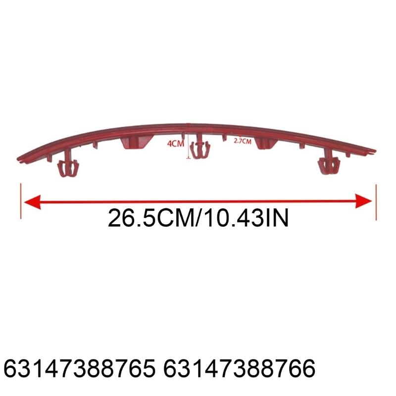 2pcs Rear Bumper Trim Reflector Strips 63147388765 63147388766 for 530i 540i 530e Reflective Cover Replacement