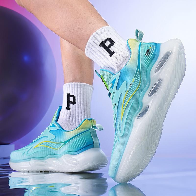 Patented new wear-resistant mesh casual basketball shoes breathable summer men's sports shoes light shock-absorbing running shoes