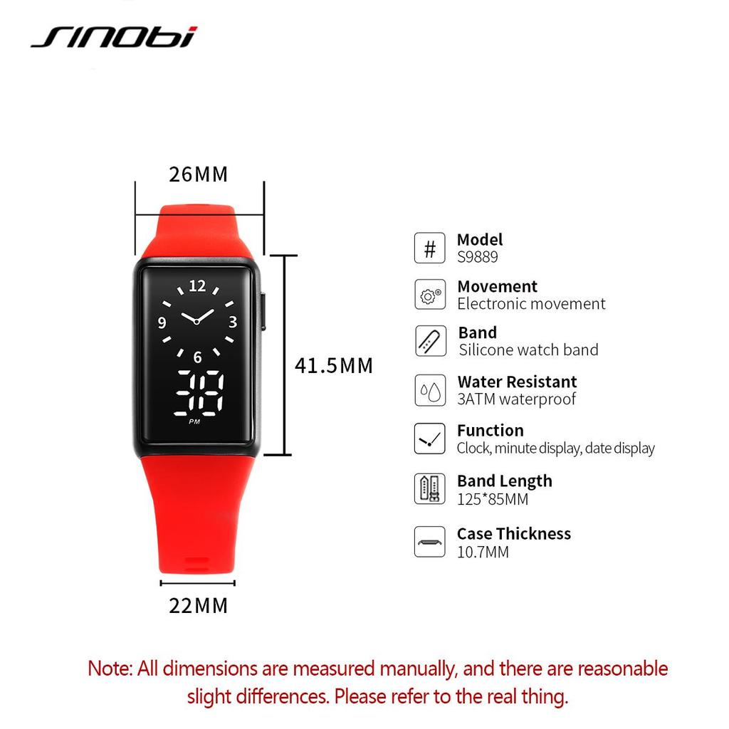 SINOBI Nova chegada relógios digitais masculinos moda esportes à prova dwaterproof água relógios de pulso masculino design original relógio de calendário masculino