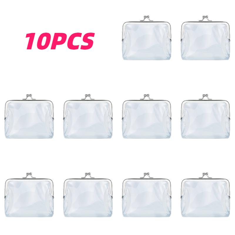 

10pcs Transparent Women s Coin Purse for Storing Change Lipstick Keys Summer Beach Events Graduation Season Back To School Gifts