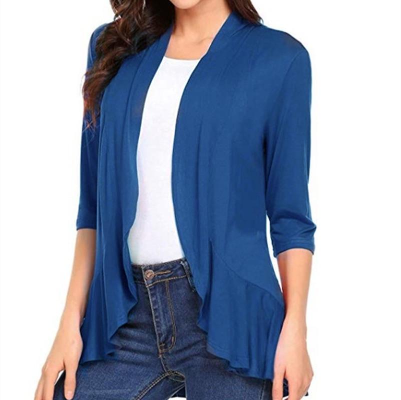 Spring & Autumn Women's Solid Color Cardigan - European & American Hot-Selling Fashion