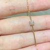 S925 Sterling Silver 18k Gold Plated Sugar Cube Bracelet with Zircon for Women