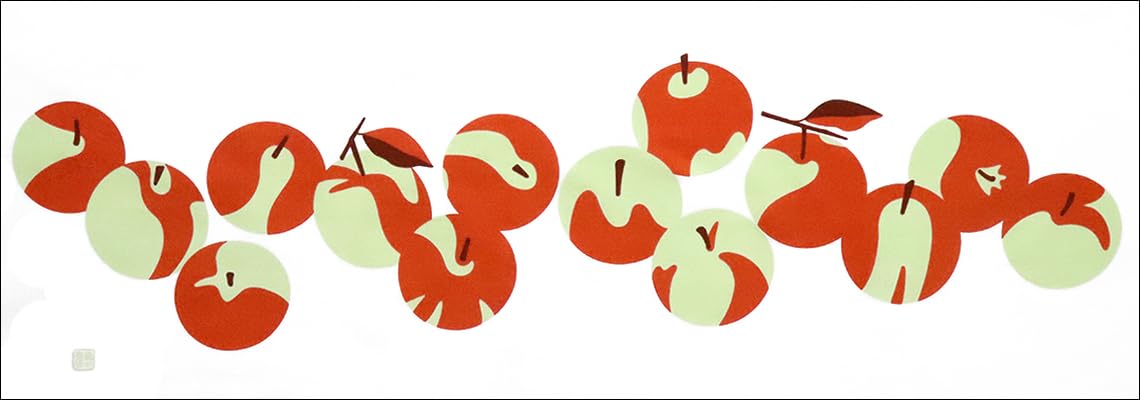 

Anbo Dyeingo Tenugui Hand Authentic Made in 35cm x 100cm Iro Ringo Towel, Dyed, 100% Cotton, Tokuoka, Japan,