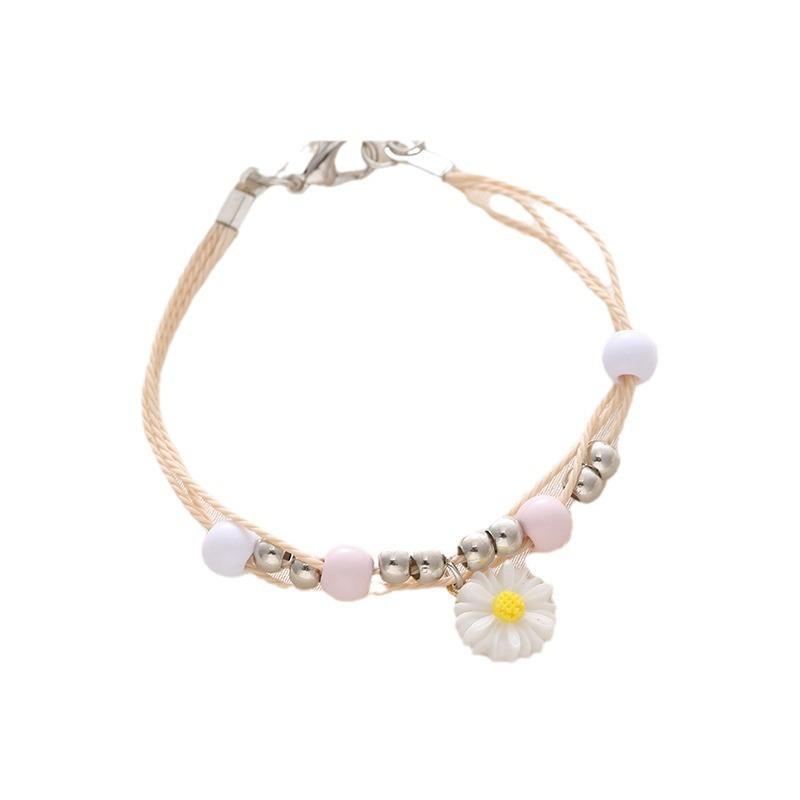 Fresh Daisy Bracelet For Women Cute Simple Flower Hand Rope Versatile Student Gift Jewelry Accessory