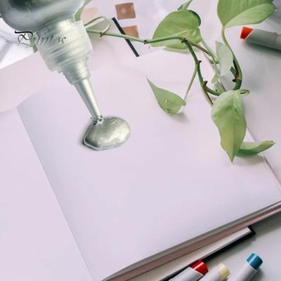 1 Bottle Vivid Colors Acrylic Paint Fine Pastes Novelty Stylish Metallic Fluid Vinyl Paint Craft Supplies